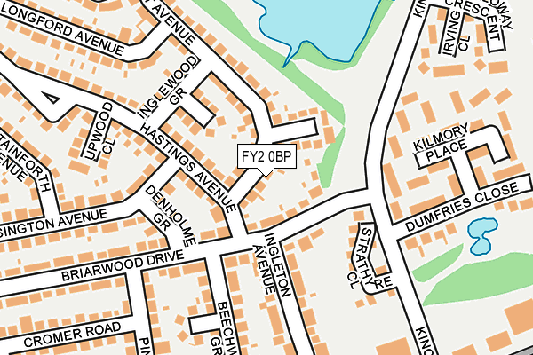 FY2 0BP map - OS OpenMap – Local (Ordnance Survey)