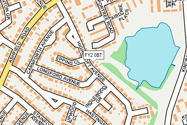FY2 0BT map - OS OpenMap – Local (Ordnance Survey)