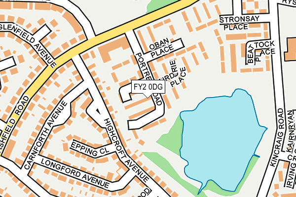 FY2 0DG map - OS OpenMap – Local (Ordnance Survey)