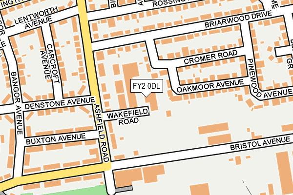 FY2 0DL map - OS OpenMap – Local (Ordnance Survey)