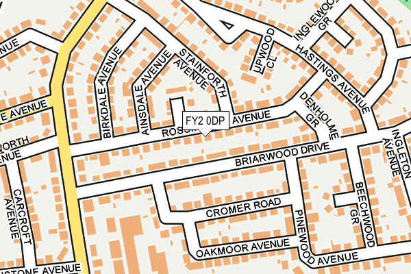 FY2 0DP map - OS OpenMap – Local (Ordnance Survey)