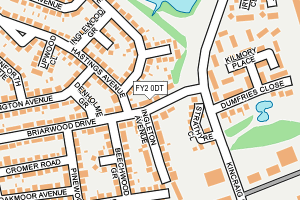 FY2 0DT map - OS OpenMap – Local (Ordnance Survey)