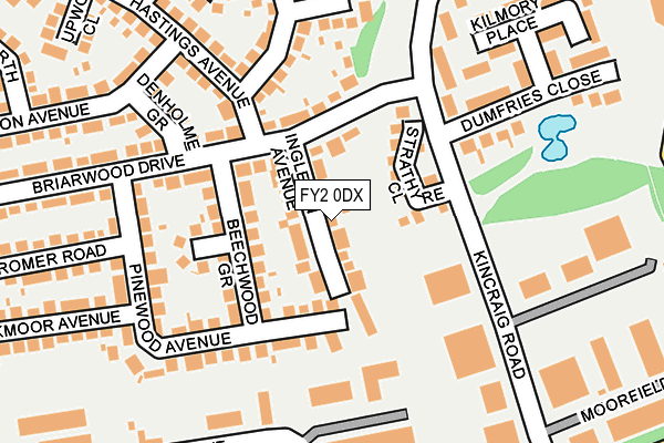 FY2 0DX map - OS OpenMap – Local (Ordnance Survey)