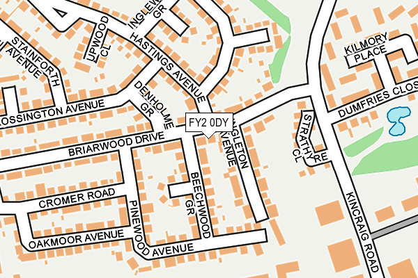 FY2 0DY map - OS OpenMap – Local (Ordnance Survey)
