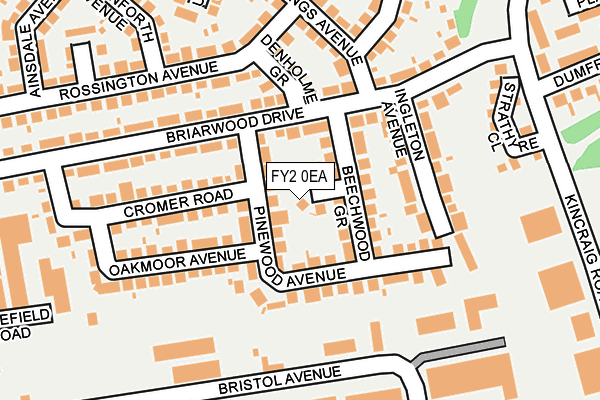 FY2 0EA map - OS OpenMap – Local (Ordnance Survey)