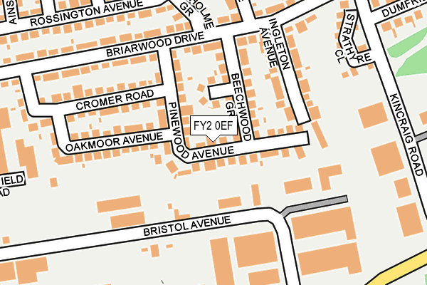 FY2 0EF map - OS OpenMap – Local (Ordnance Survey)
