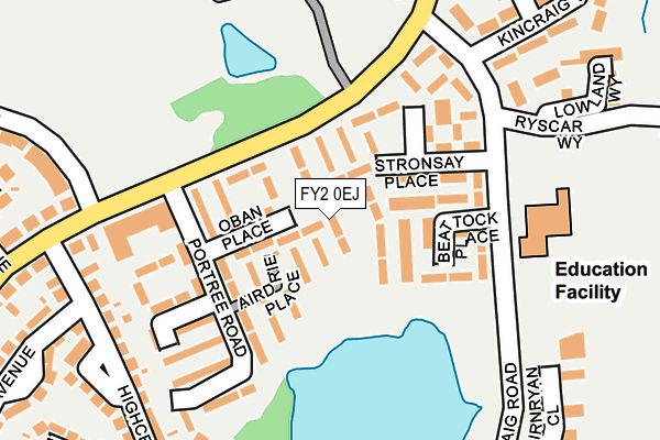 FY2 0EJ map - OS OpenMap – Local (Ordnance Survey)
