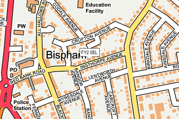 FY2 0EL map - OS OpenMap – Local (Ordnance Survey)