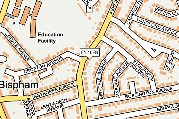 FY2 0EN map - OS OpenMap – Local (Ordnance Survey)