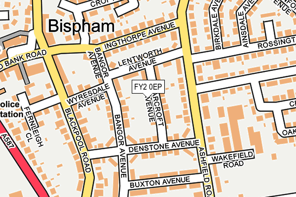 FY2 0EP map - OS OpenMap – Local (Ordnance Survey)