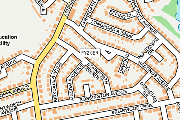 FY2 0ER map - OS OpenMap – Local (Ordnance Survey)