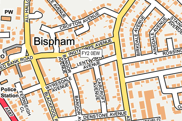 FY2 0EW map - OS OpenMap – Local (Ordnance Survey)