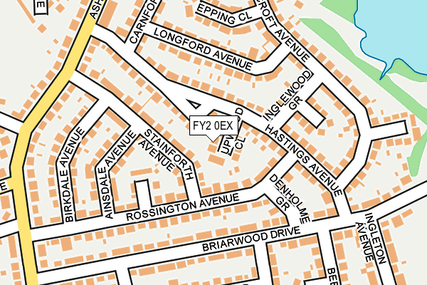 FY2 0EX map - OS OpenMap – Local (Ordnance Survey)