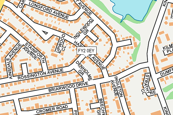 FY2 0EY map - OS OpenMap – Local (Ordnance Survey)