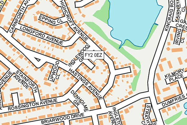 FY2 0EZ map - OS OpenMap – Local (Ordnance Survey)