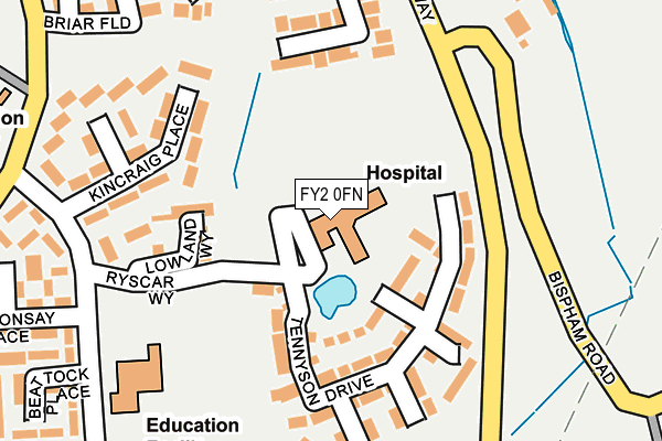 FY2 0FN map - OS OpenMap – Local (Ordnance Survey)