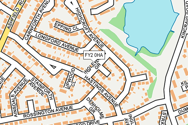 FY2 0HA map - OS OpenMap – Local (Ordnance Survey)