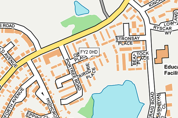 FY2 0HD map - OS OpenMap – Local (Ordnance Survey)