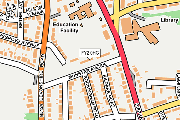 FY2 0HG map - OS OpenMap – Local (Ordnance Survey)