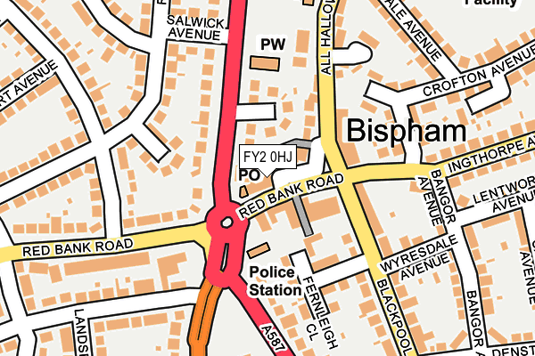 FY2 0HJ map - OS OpenMap – Local (Ordnance Survey)