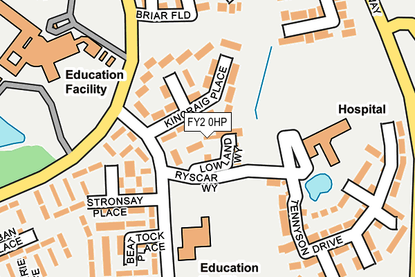 FY2 0HP map - OS OpenMap – Local (Ordnance Survey)