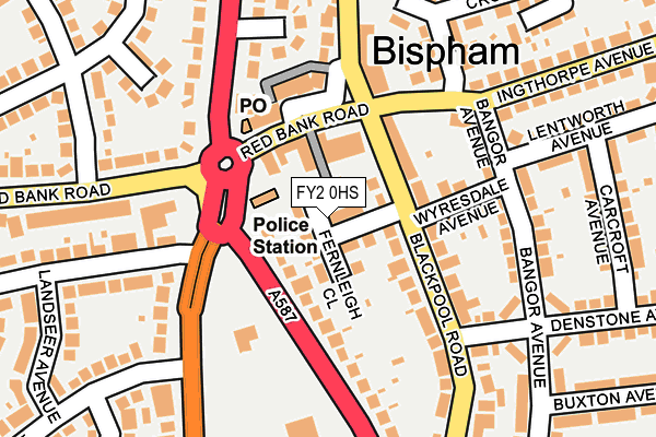 FY2 0HS map - OS OpenMap – Local (Ordnance Survey)