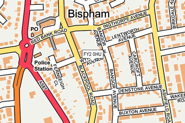 FY2 0HU map - OS OpenMap – Local (Ordnance Survey)
