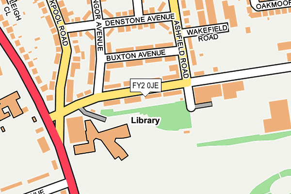 FY2 0JE map - OS OpenMap – Local (Ordnance Survey)