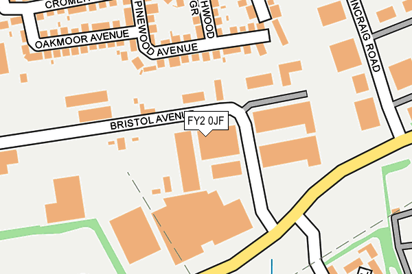 FY2 0JF map - OS OpenMap – Local (Ordnance Survey)