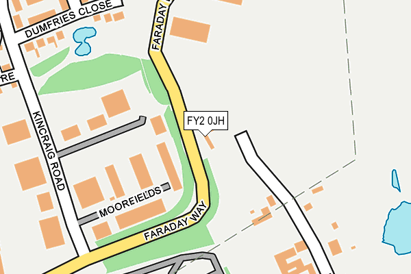 FY2 0JH map - OS OpenMap – Local (Ordnance Survey)