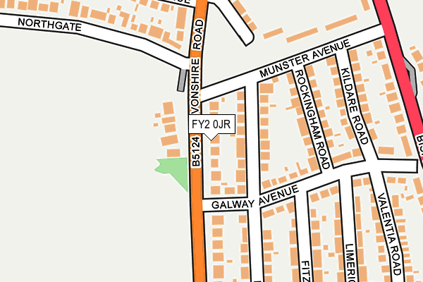 FY2 0JR map - OS OpenMap – Local (Ordnance Survey)