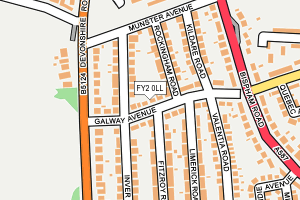 FY2 0LL map - OS OpenMap – Local (Ordnance Survey)