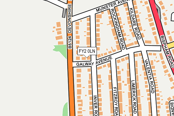 FY2 0LN map - OS OpenMap – Local (Ordnance Survey)
