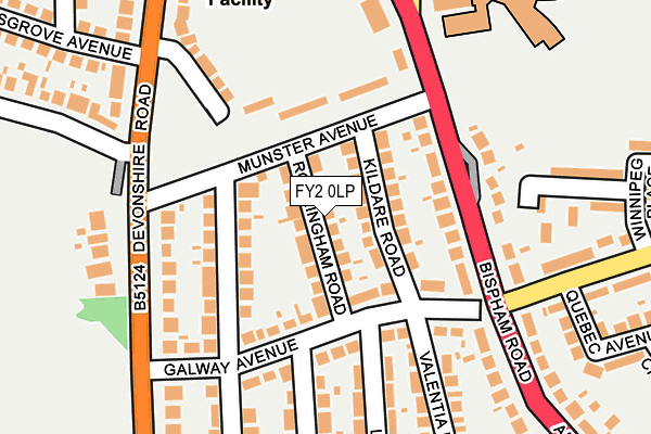 FY2 0LP map - OS OpenMap – Local (Ordnance Survey)