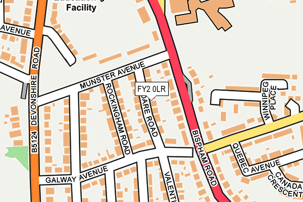 FY2 0LR map - OS OpenMap – Local (Ordnance Survey)