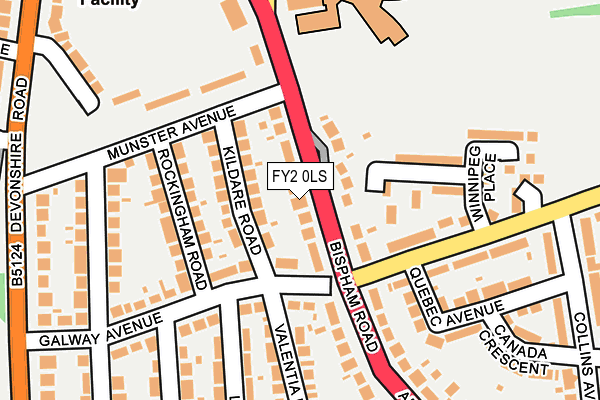 FY2 0LS map - OS OpenMap – Local (Ordnance Survey)