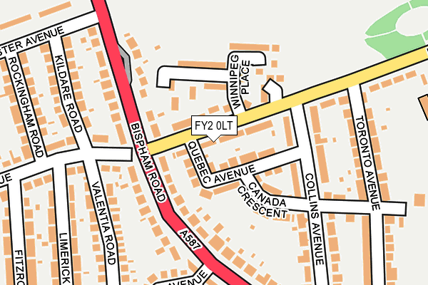 FY2 0LT map - OS OpenMap – Local (Ordnance Survey)