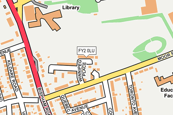 FY2 0LU map - OS OpenMap – Local (Ordnance Survey)
