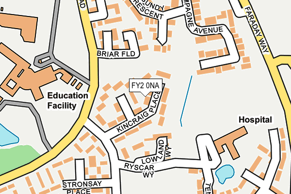 FY2 0NA map - OS OpenMap – Local (Ordnance Survey)