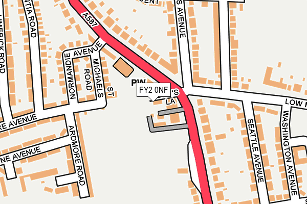 FY2 0NF map - OS OpenMap – Local (Ordnance Survey)