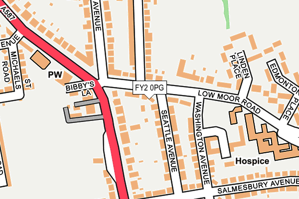 FY2 0PG map - OS OpenMap – Local (Ordnance Survey)