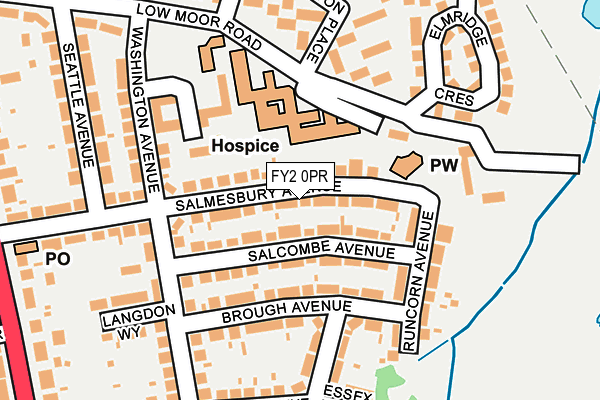 FY2 0PR map - OS OpenMap – Local (Ordnance Survey)