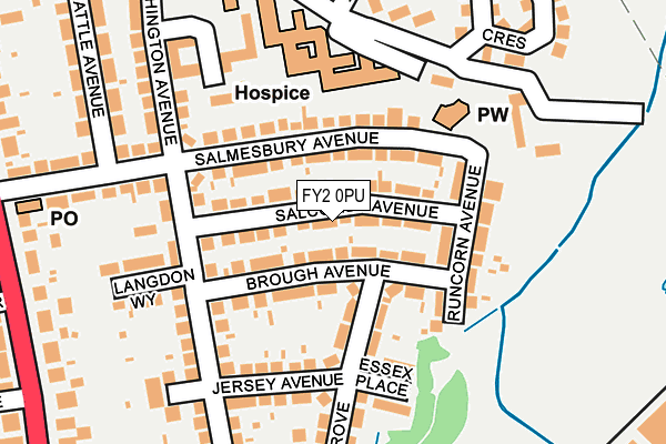 FY2 0PU map - OS OpenMap – Local (Ordnance Survey)