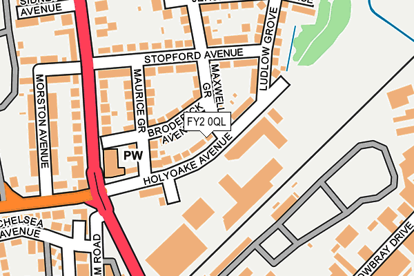 FY2 0QL map - OS OpenMap – Local (Ordnance Survey)