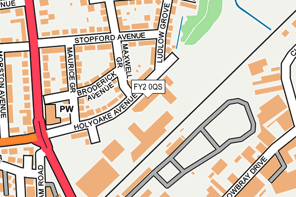 FY2 0QS map - OS OpenMap – Local (Ordnance Survey)