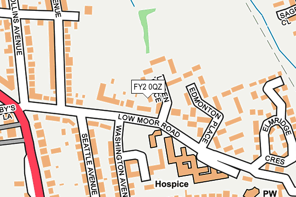 FY2 0QZ map - OS OpenMap – Local (Ordnance Survey)