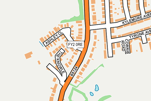 FY2 0RE map - OS OpenMap – Local (Ordnance Survey)