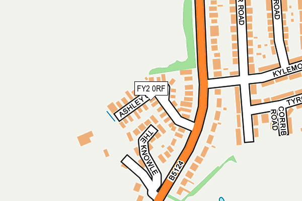 FY2 0RF map - OS OpenMap – Local (Ordnance Survey)