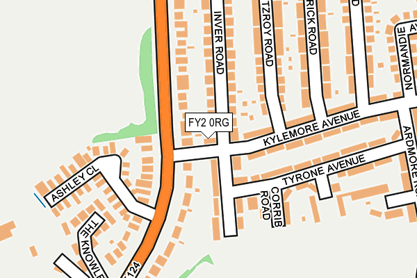 FY2 0RG map - OS OpenMap – Local (Ordnance Survey)