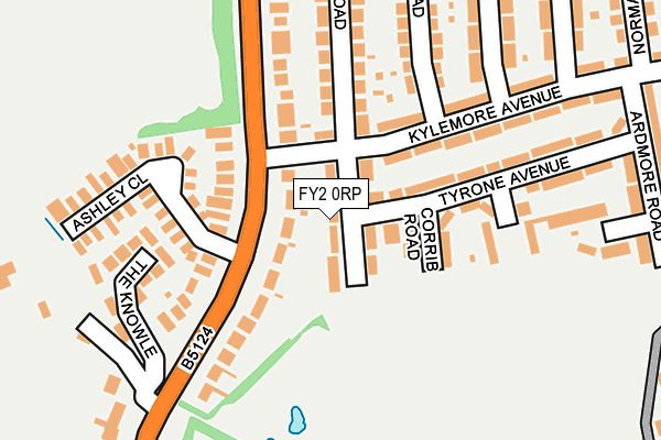 FY2 0RP map - OS OpenMap – Local (Ordnance Survey)